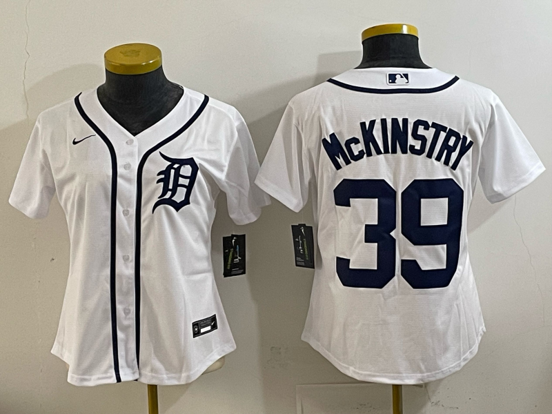 Youth Detroit Tigers 39 McKinstry white 2025 Nike MLB jersey 002